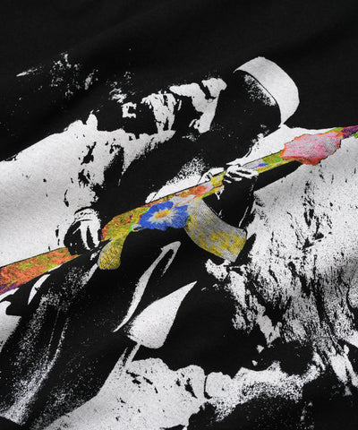 Black Air-Flex Petals And Bullet Tshirt