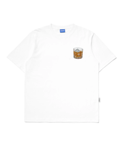 WHISKEY ON THE ROCKS EMBROIDERED T-SHIRT