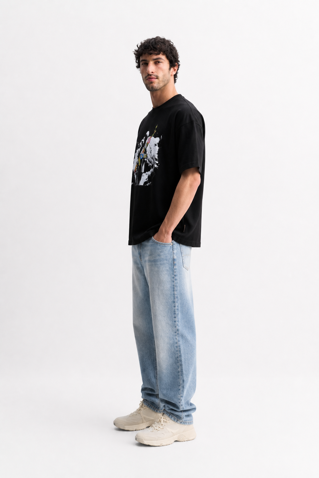 Black Air-Flex Petals And Bullet Tshirt