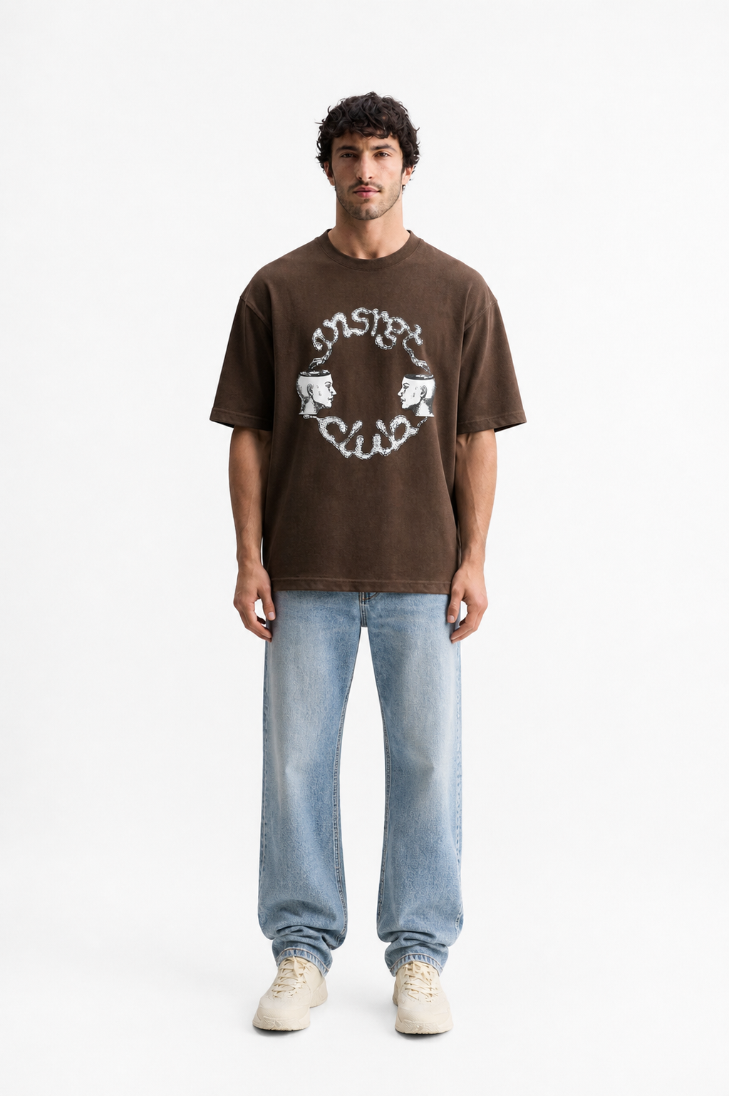 Brown Manche Tshirt
