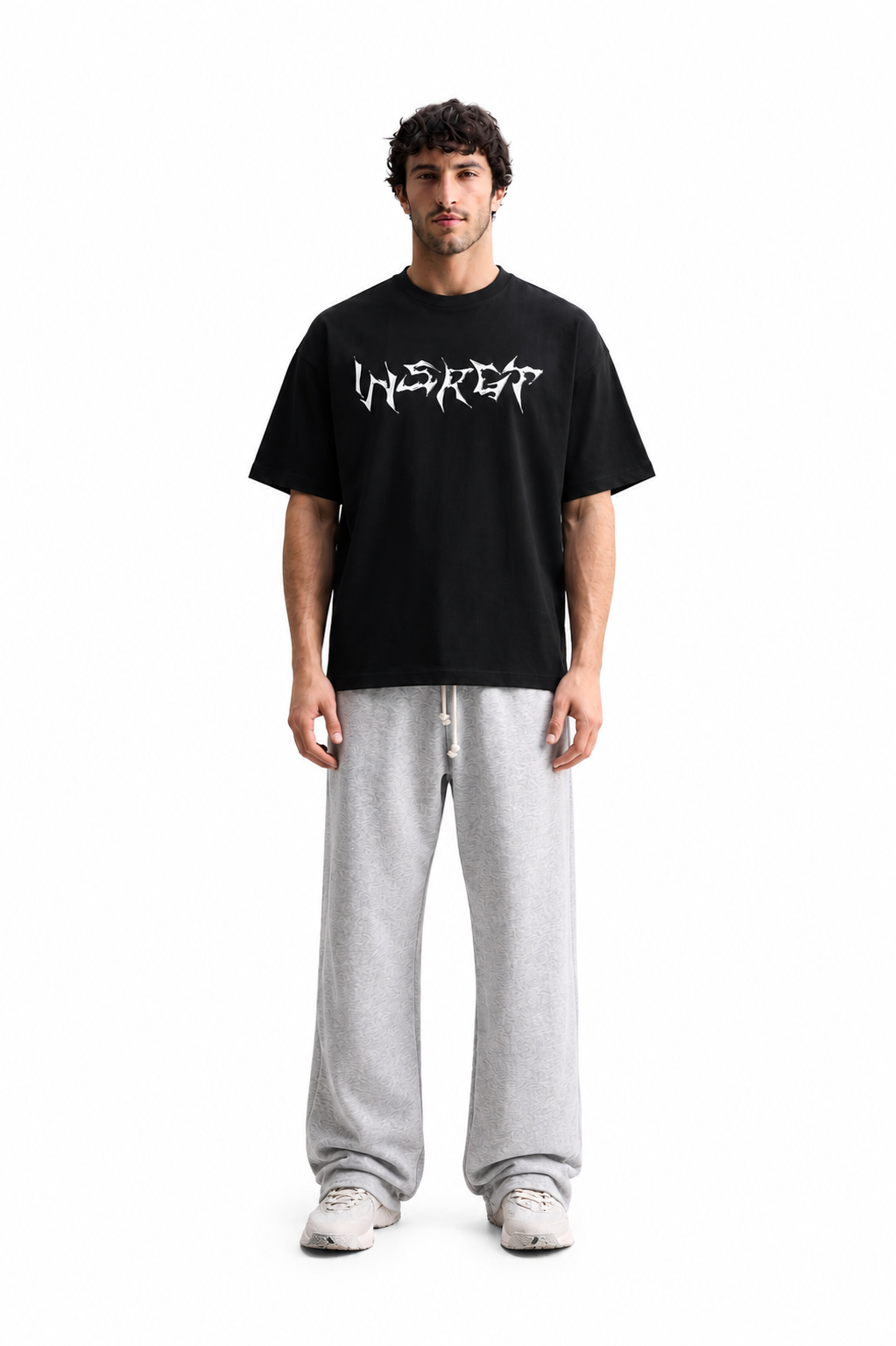 Light Gray Wide Leg Sweatpants