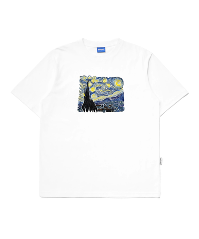 STARRY NIGHT EMBROIDERED T-SHIRT