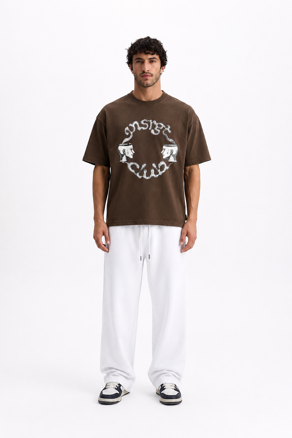 White Wide Leg Sweatpants