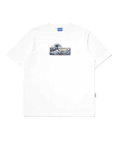 GREAT WAVE OFF KANAGAWA EMBROIDERED T-SHIRT